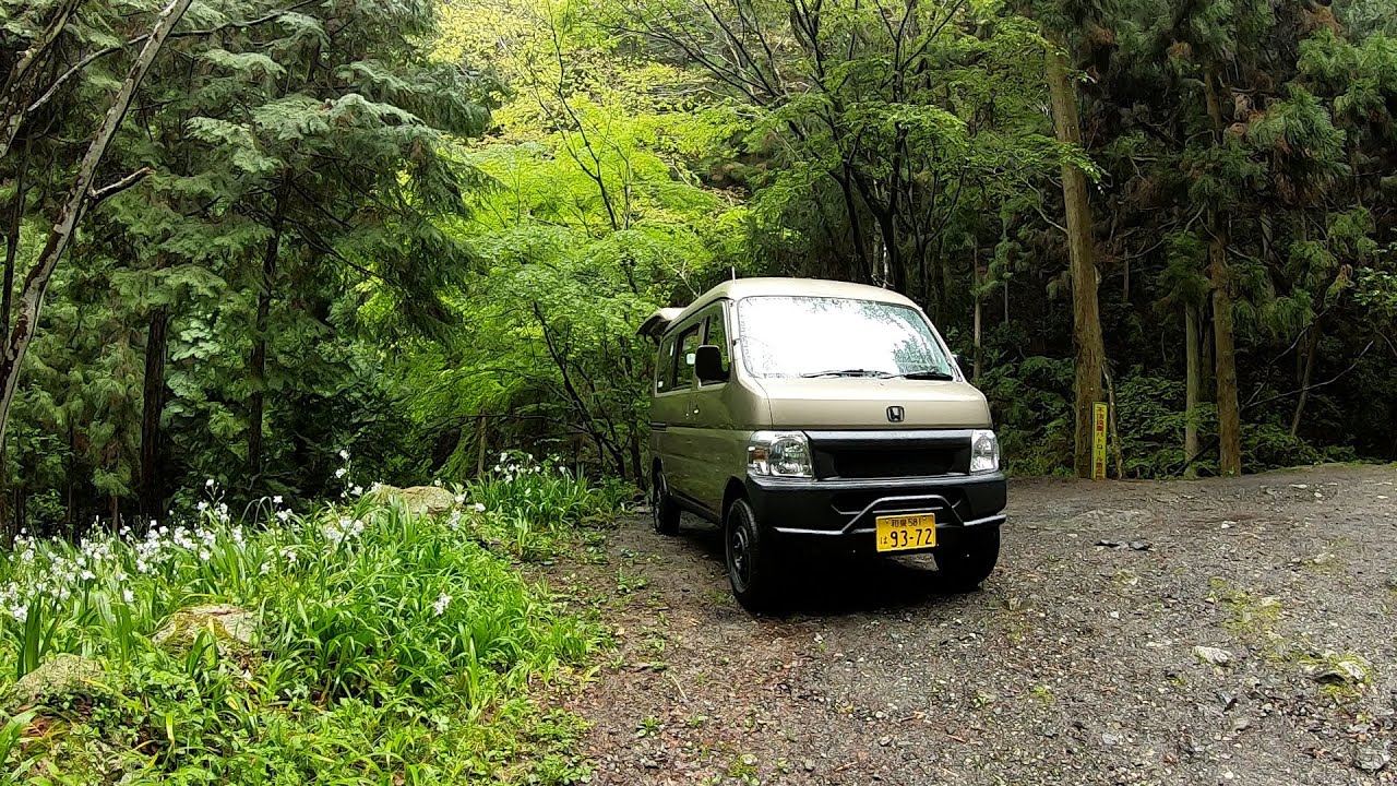 車中飯】【DAY5】【雨のカーキャンプ】車中泊軽自動車 VANLIFE