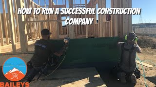 How To Run A Successful Construction Company