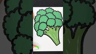 Broccoli 🥦✨ #broccoli #drawing #asmr #relaxing #satisfying