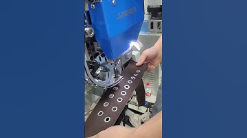 Eyelet Punching Machine in Action 🔩🔥