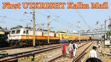 First UTKRISHT Kalka Mail | 12312 Kalka - Howrah Kalka Mail passing Dankuni | Project Utkrisht of IR