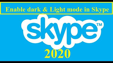 how to skype dark mode on your computer windows 10 | how to change dark and light mode in skype