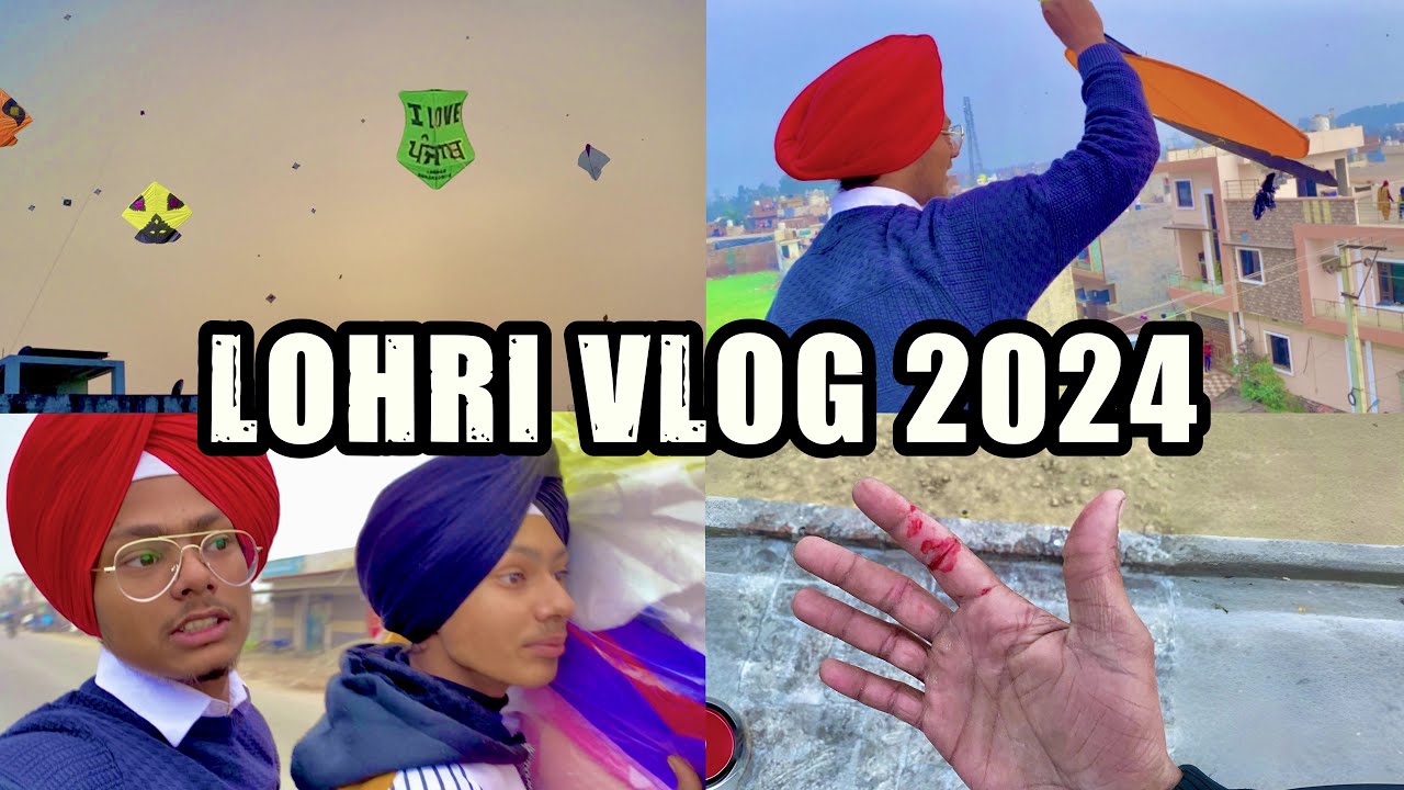 Lohri kite Flying Vlog 😱| 2024 Lohri Celebrate Vlog | #lakhanambarsariya #lohri2024 #kiteflying