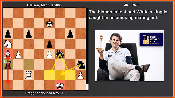 FIDE World Cup Round 4 Game 1: Magnus Carlsen loses to 18-year-old