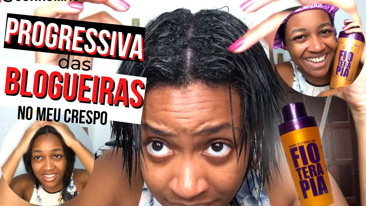 COMO FAZER PROGRESSIVA SOZINHA FIO TERAPIA EM CABELO CRESPO