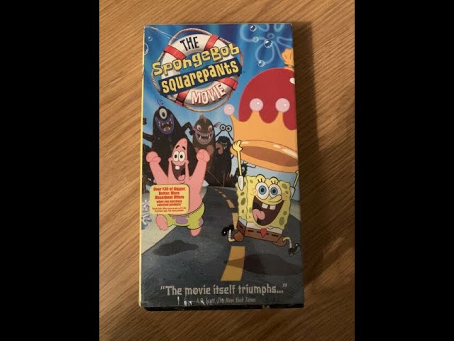 the spongebob squarepants movie vhs