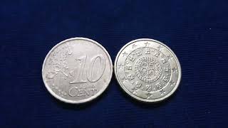 عشره يورو سنت البرتغال 2002سعرها غالي ten portugal euro cent