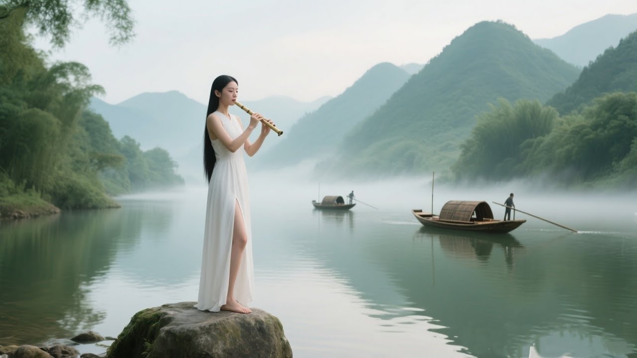 Лучшая китайская дзен-музыка 🎵Бамбуковая флейта, музыка для релаксации эрху и гучжэн 🌿Успокаивающа