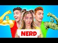 Jock vs nerd student  rich popular vs broke unpopular  funny situations by challenge accepted