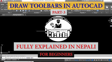 AutoCAD Draw Toolbars Explained with Examples in Nepali || Civil || Architecture Engineering PART 3