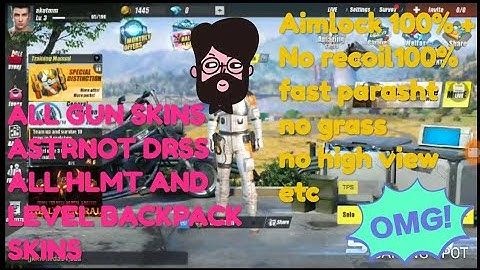 All Mod Gun Skins+Astrnot Dress+Aimlock_Norecoil 100% + more