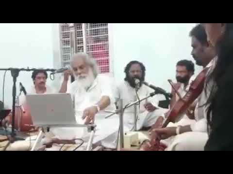 Yesudas playing ganchira  for Daivam Nirupama sneham Christian devotional song