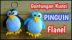 Tutorial Flanel Felt | Gantungan Kunci PENGUIN ala Rangga Bastian - Durasi: 12.05. 