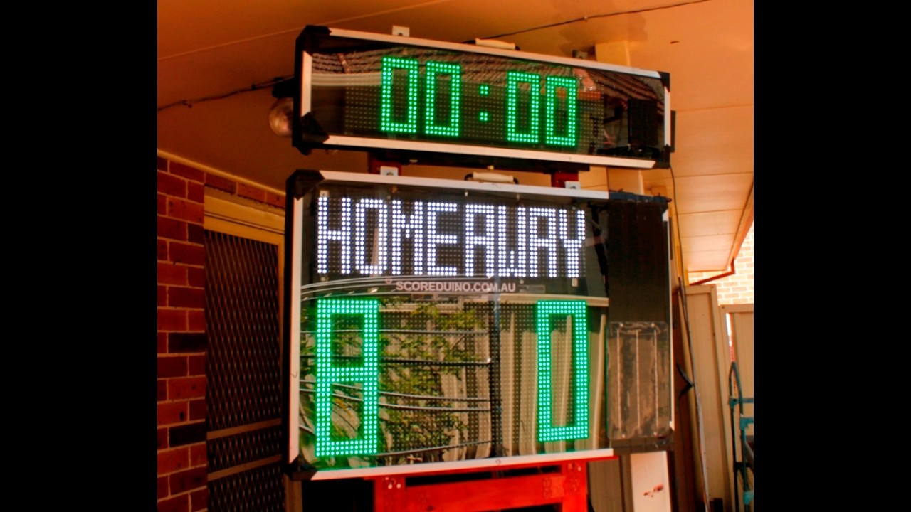 HIRE RENT RUGBY League Digital Scoreboard in Sydney | UNIVERSAL Scoreboard | SCOREDUINO