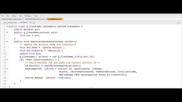 Queueable Apex in Salesforce || Concept to Implementations #AsyncApex #QueueableApex #Salesforce