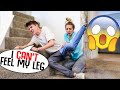 FALLING DOWN THE STAIRS! (PRANK ON FIANCE)