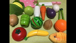 おままごと やさいとフルーツ　おもちゃセット Japanese Play Food Toys