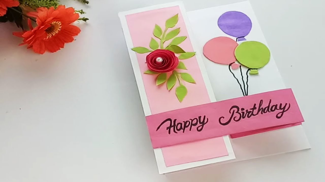 DIY pop up card for birthday. Birthday Day Card tutorial.... - YouTube