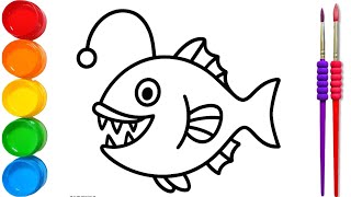 easy fish drawing step by step