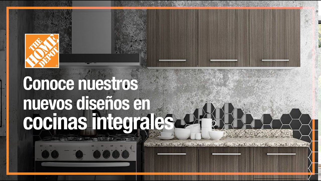 Variedad de diseños en cocinas integrales | Línea Blanca | The Home Depot -  YouTube