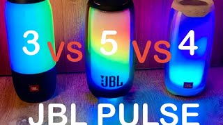 JBL PULSE 5 VS JBL PULSE 4 VS JBL PULSE 3 - BASS TEST