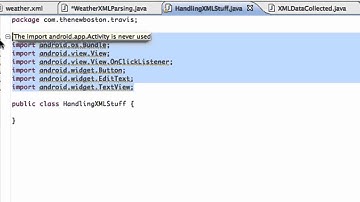Android Developing Applications Tutorial   154   Setting up XML Parsing Project