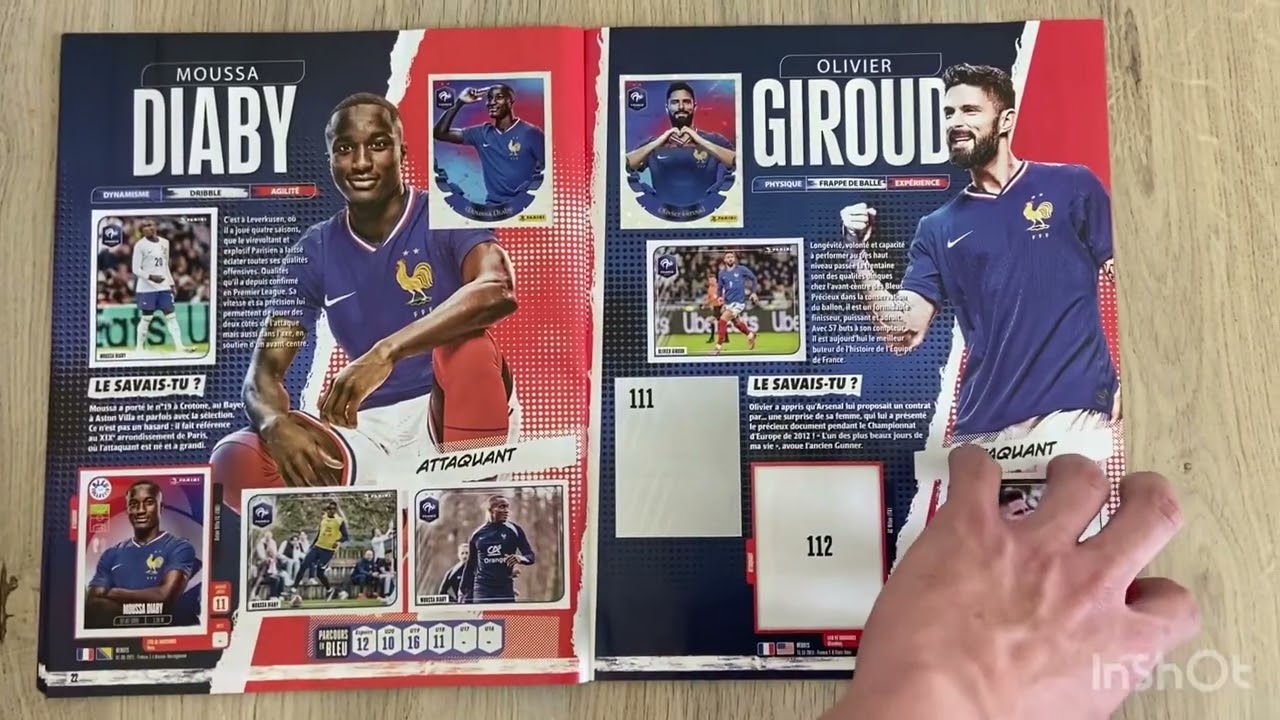 PANINI ~ FFF Tournament Edition 2024 ~ album complet à 90%