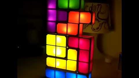 Tetris lamp Stackable Night Light 3D Puzzles Toy 7 Colors Magic Blocks