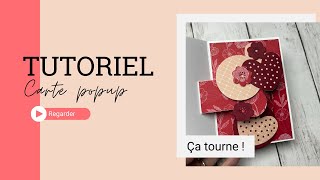 Carte popup : Des cœurs qui tournent