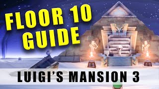 Luigi's Mansion 3 Floor 10 Walkthrough - 100% 10F Tomb Suites guide & how to get out of the Pyramid screenshot 1