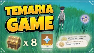All Temaria Game location for easy 110 Primogems - Genshin Impact