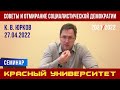 Советы и отмирание социалистической демократии. Семинар. К.В. Юрков. Красный университет. 27.04.2022