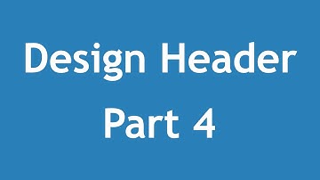 [ Arabic Tutorial Create Template 3 ] #06 - Design Header Part 4