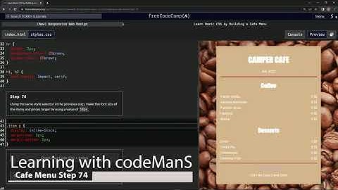 Learn Basic CSS by Building a Cafe Menu - Step 74