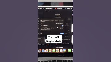 How to turn off nightshift on MacBook 💻👀 #apple #macbook