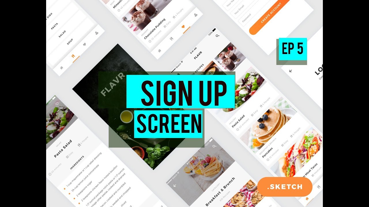 How to make a Food Recipe App with Swift iOS: Ep 5- Sign Up screen