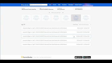 How to Make an Appointment on Handshake
