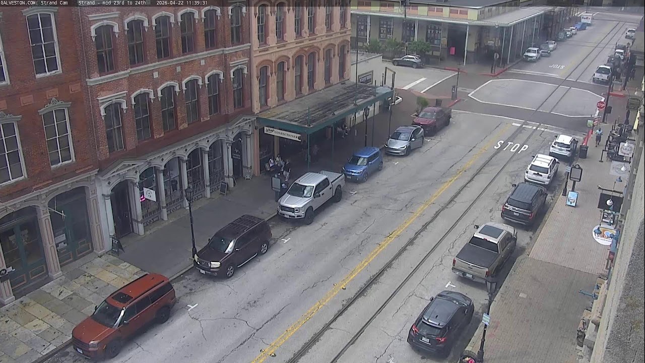STRAND CAM: Live Webcam from the Historic Downtown Galveston