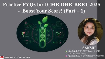ICMR JRF PYQ Series 2025 | Solve Previous Year Questions for Sure Success 🚀#icmrjrf #icmr #pyq #bio