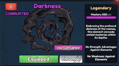 Maxed Corrupt Darkness Showcase (Elemental Dungeons)