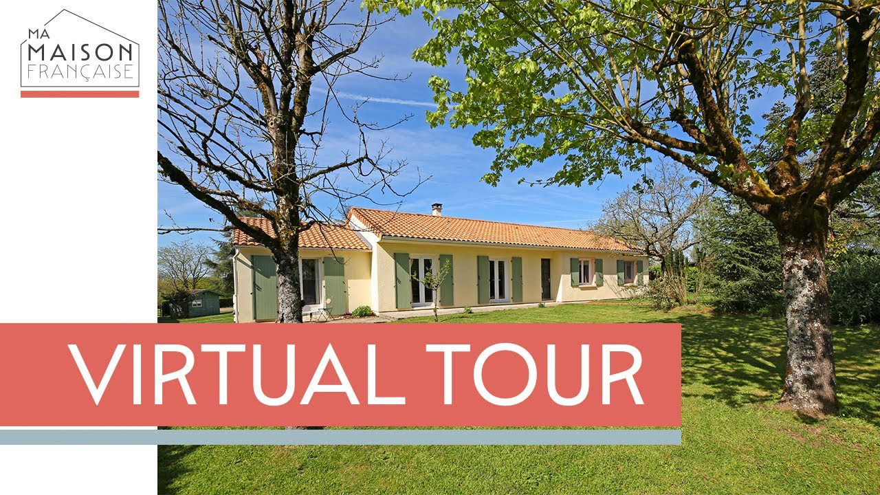 Virtual Tour N13130E Immaculate Bungalow 3beds, 2bath, pool & 1 5hectares, 79200 Pompaire