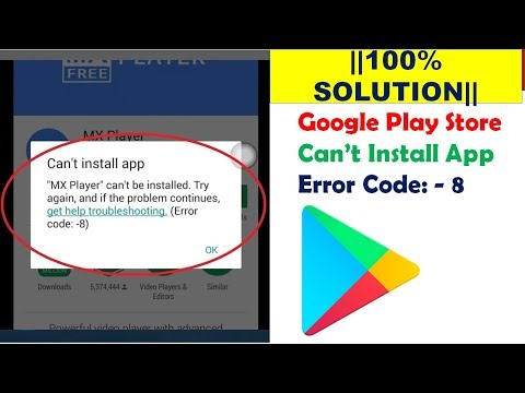 Fix Google Play Store Can’t Install App Error Code 8 In Android Mobile