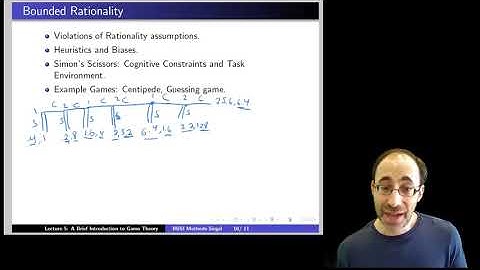 A Brief Introduction to Game Theory, Module 9: Bounded Rationality