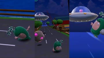 Oddbods Turbo Run - Zee vs Alien BOSS Android, iOS Gameplay | Kick Tom