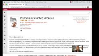 Welcome to Programming Quantum Computers book club