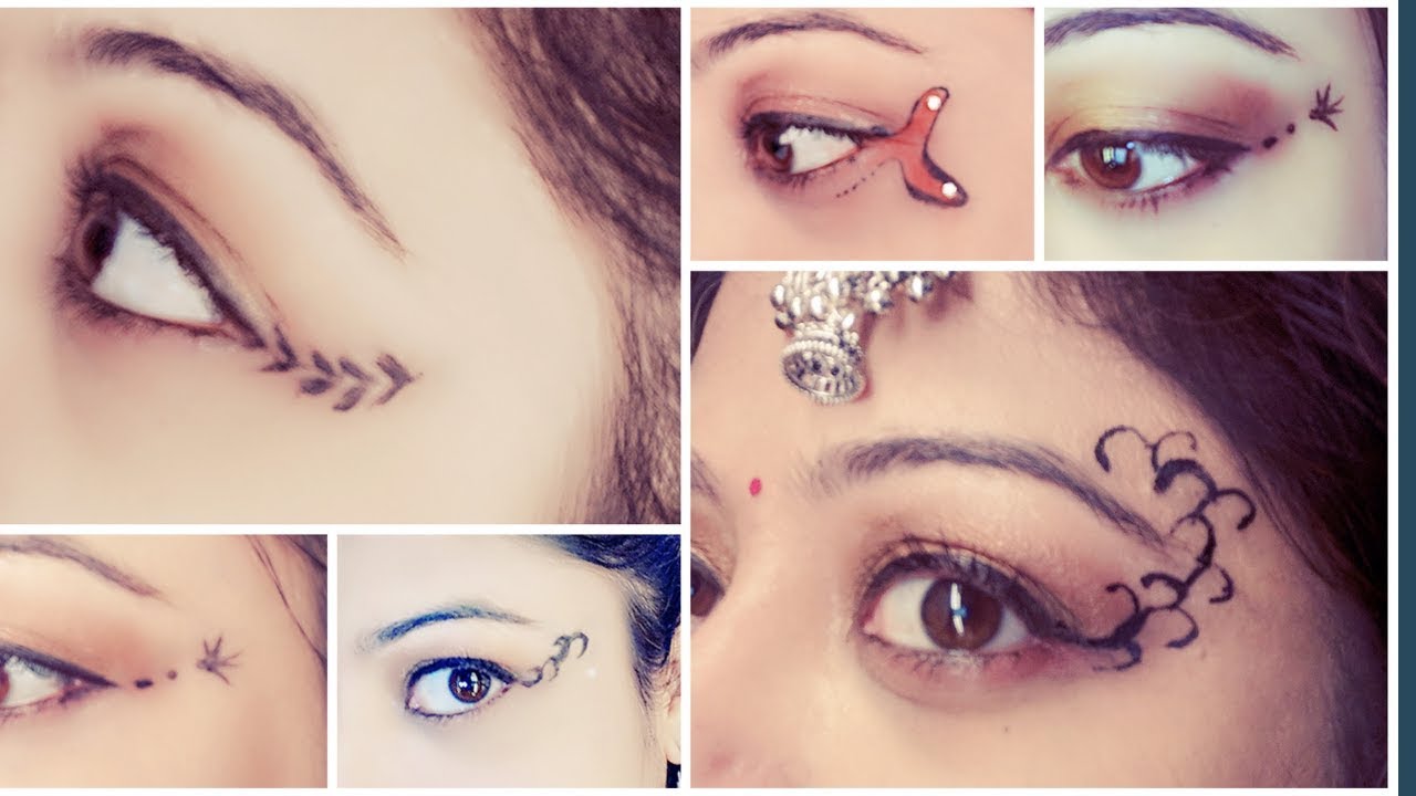 7 Designer Navratri Look of Eyes #garbhalook #navratri 2018 - YouTube