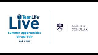 MasterScholar PreCollege Summer Programs - TeenLife Summer Opportunities Virtual Fair April 2026