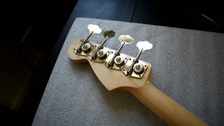 Partscaster P-Bass Build Part 1 (Neck And Tuners)