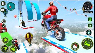 GT Bike Mega Ramp Racing Simulator 3D - Improssible Tracks Stunt Bike Rider - Android GamePlay screenshot 5
