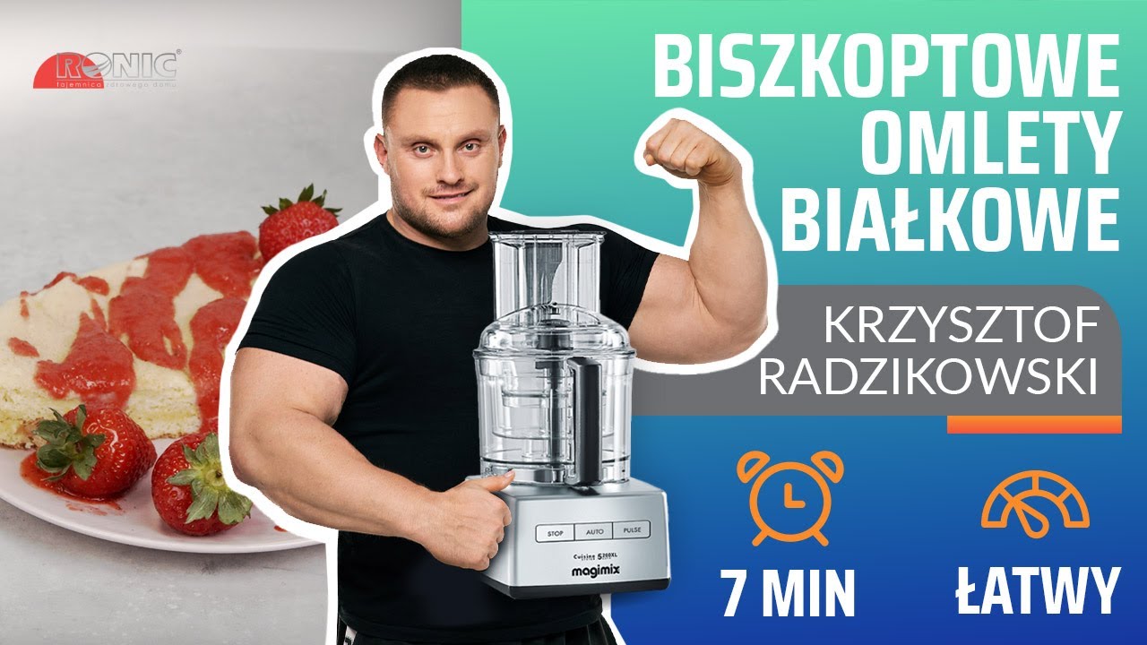 OMLETY BIAŁKOWE z musem owocowym | Krzysztof Radzikowski